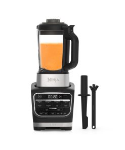 Ninja Foodi Blender Chauffant, 1000W, Capacité 1,7L, 10 Programmes Automatiques, Soupe, Velouté, Compote, Confiture, Smoothie, Brosse et Programme de Nettoyage, Noir HB150EU